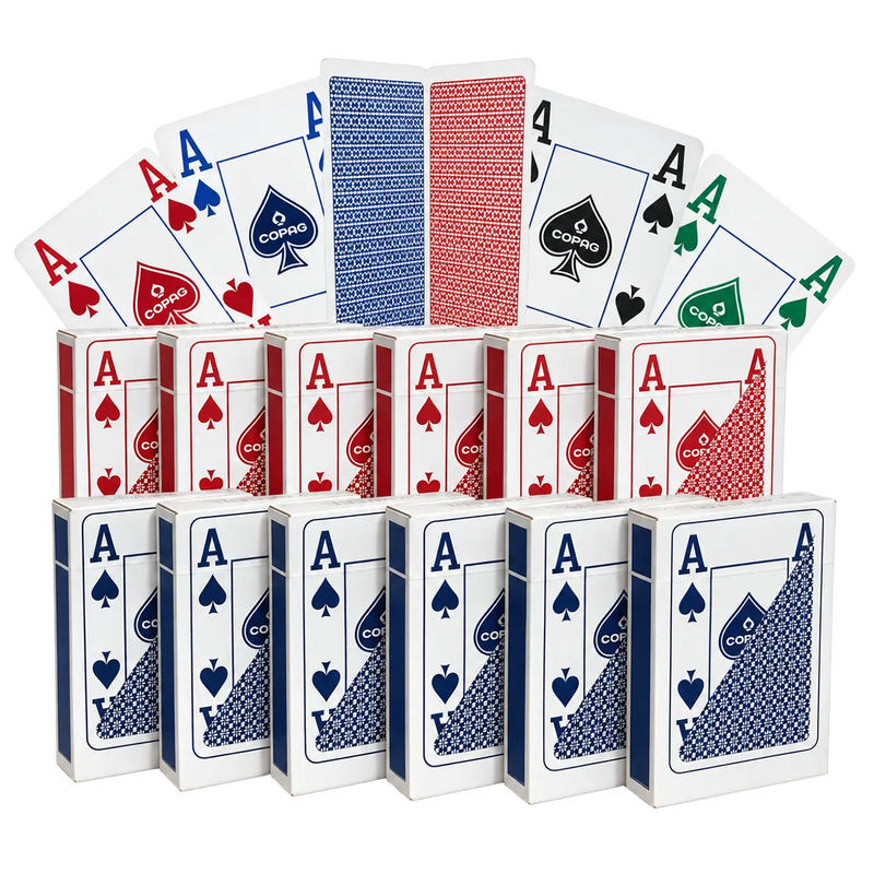 Poker Playing Cards COPAG Plastic 4 Colored Decks 12pcs