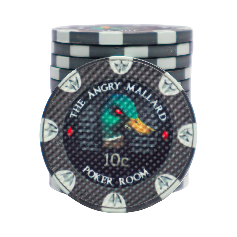 Angry Mallard Cash Game Poker Chip 10 cents