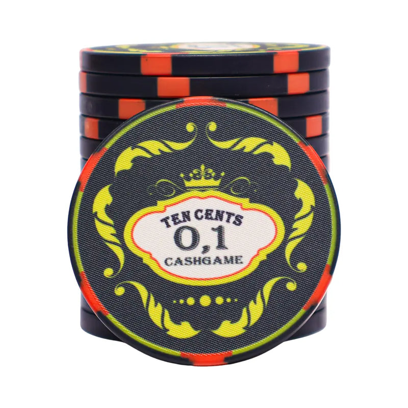 Ceramic Crown Poker Chip 0.1