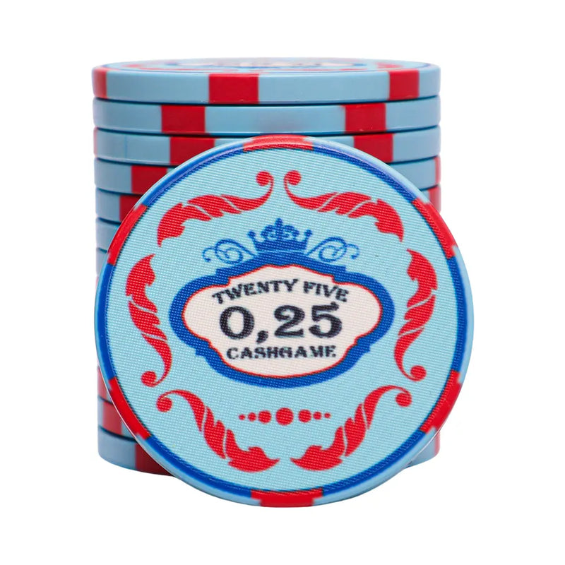 Ceramic Crown Poker Chip 0.25
