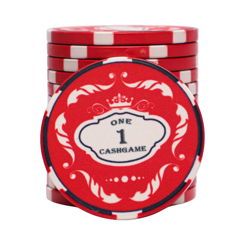 Ceramic Crown Poker Chip 1