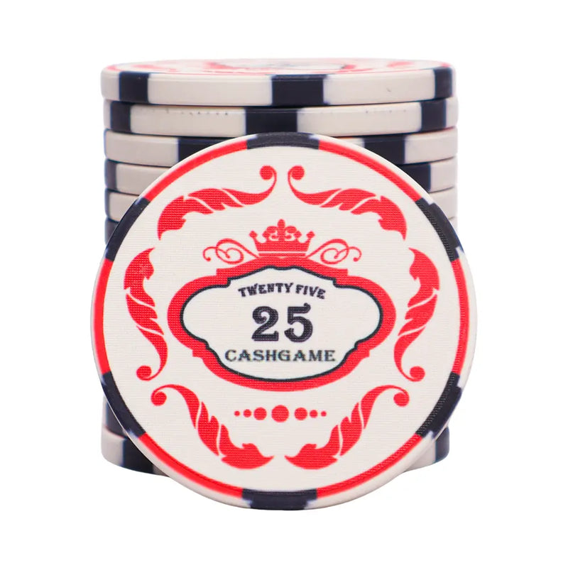 Ceramic Crown Poker Chip 25