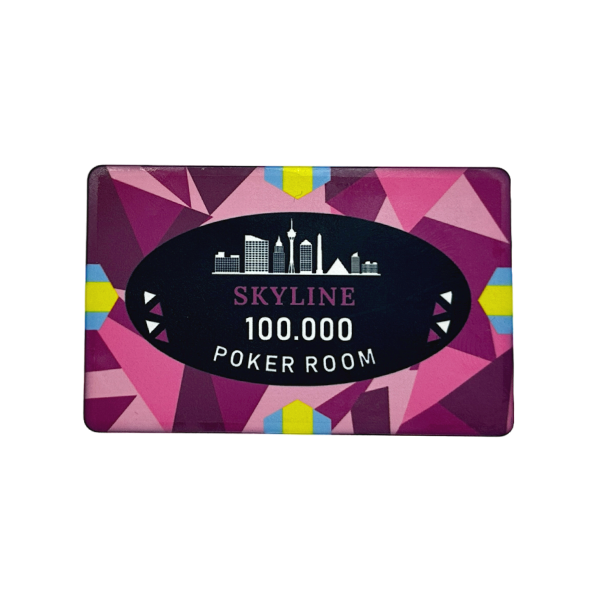 Ceramic Poker Plaque Skyline 100.000