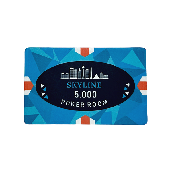 Ceramic Poker Plaque Skyline 5000