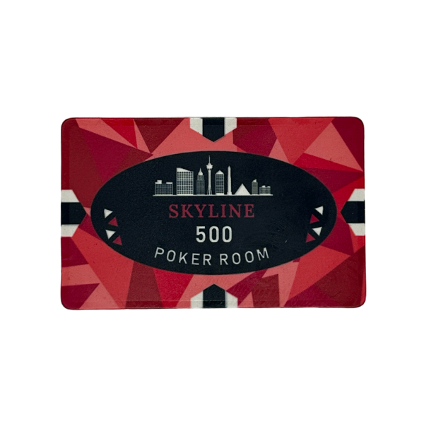 Ceramic Poker Plaque Skyline 500