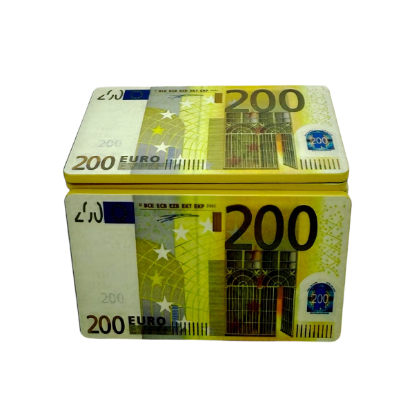 Ceramic Poker Plaque Euro 200 - side view