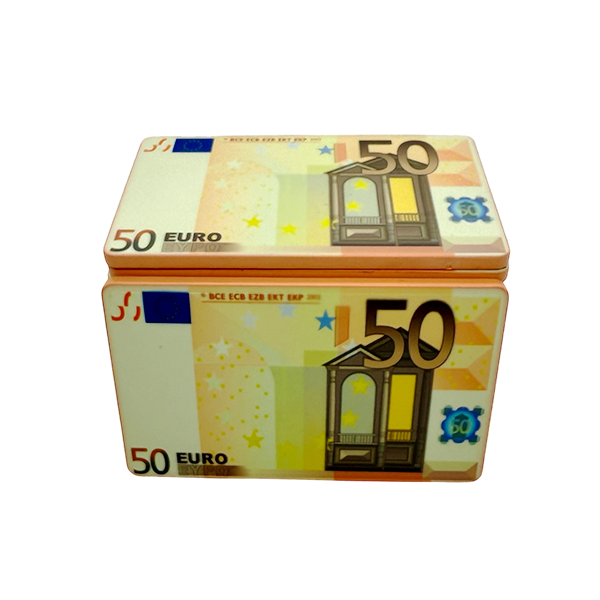 Ceramic Poker Plaque Euro 50 - side view