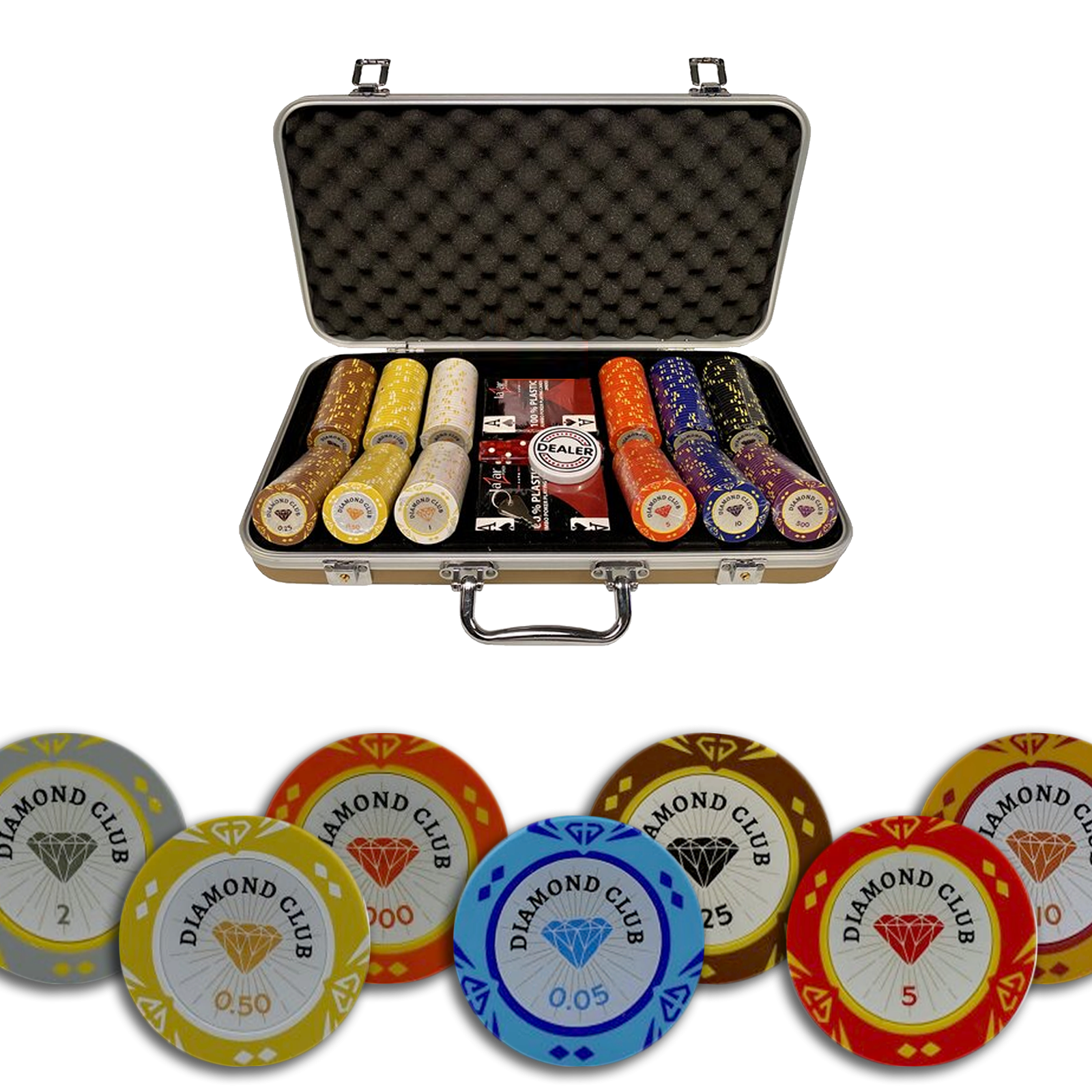Poker Set Diamond Club Cash Game 300 | Poker Merchant