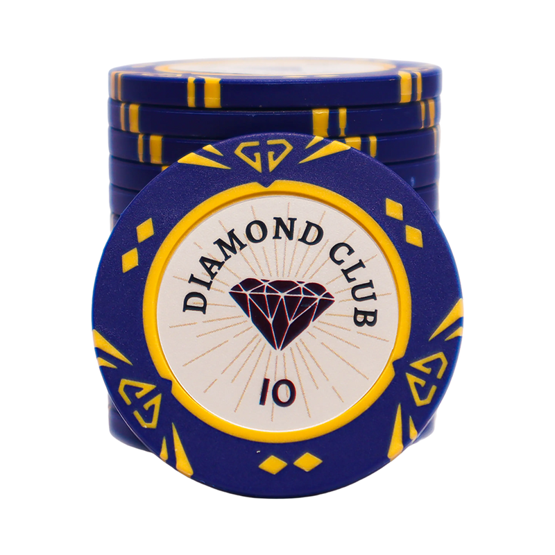 Diamond Club Poker Chip 10