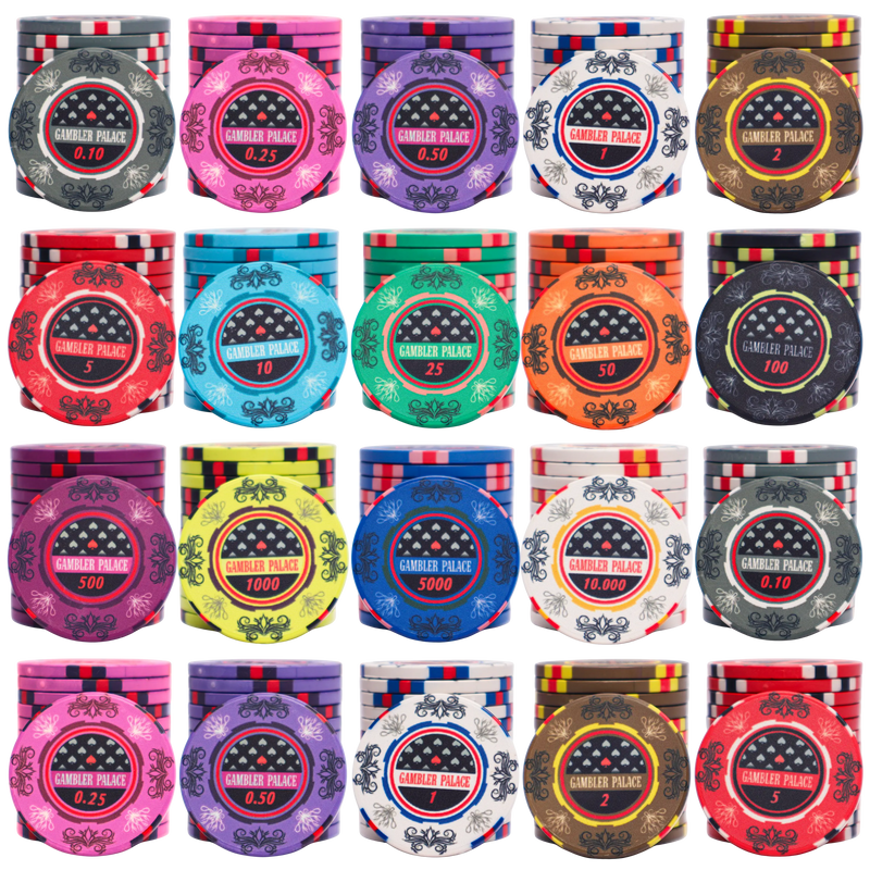 Jetons de Poker Gambler Palace 300 pcs