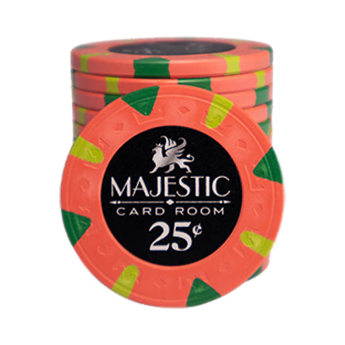 Majestic Poker Chip 25 Cents