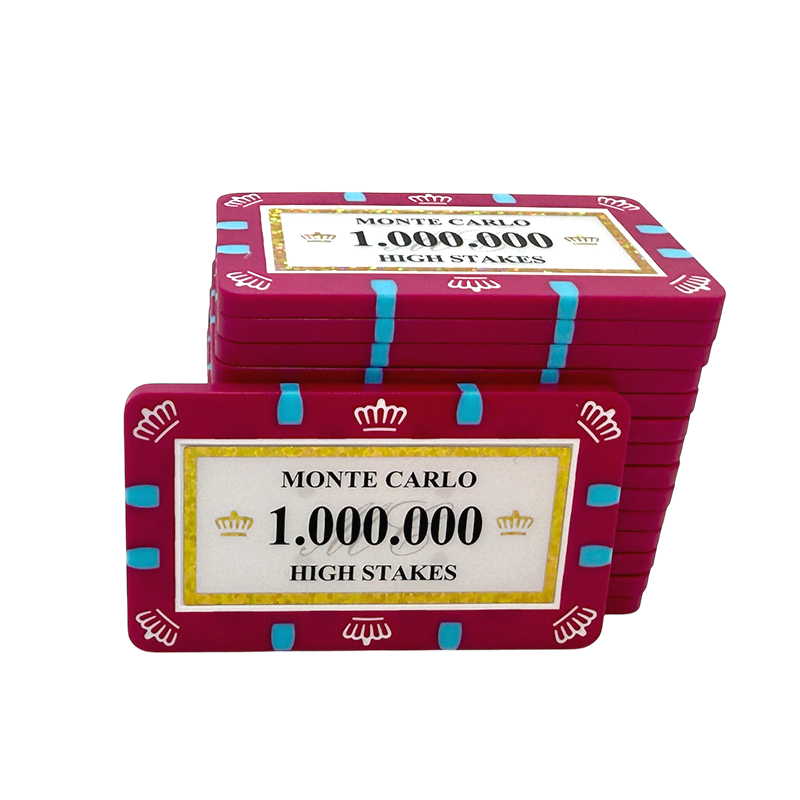 monte carlo poker plaque stack 1.000.000 high stakes