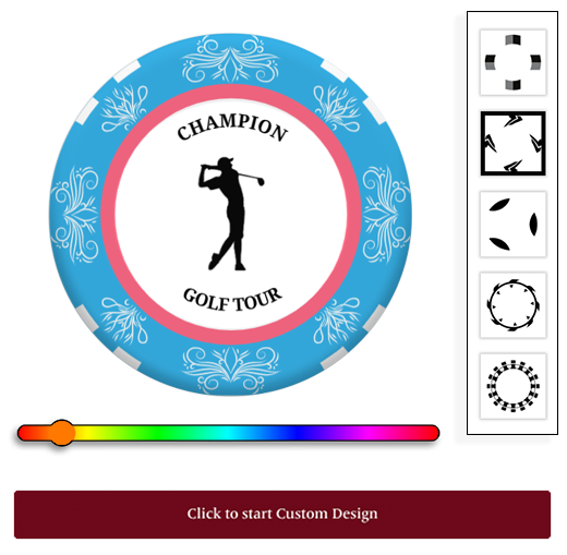 custom tool template golf marker chips