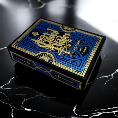 Poker Cards Premium Gilded Blades Plastic Blue 2 Index - view 2