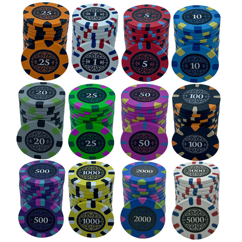 Poker Chips Set Banks 1000