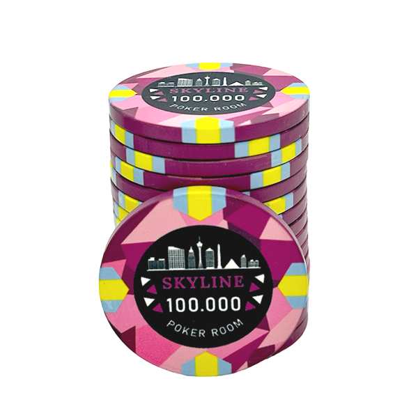 Skyline Ceramic Poker Chip 100.000