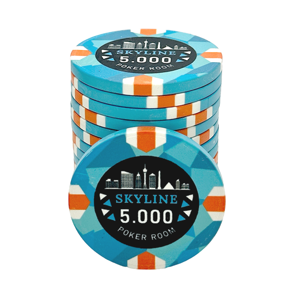 Skyline Ceramic Poker Chip 5000