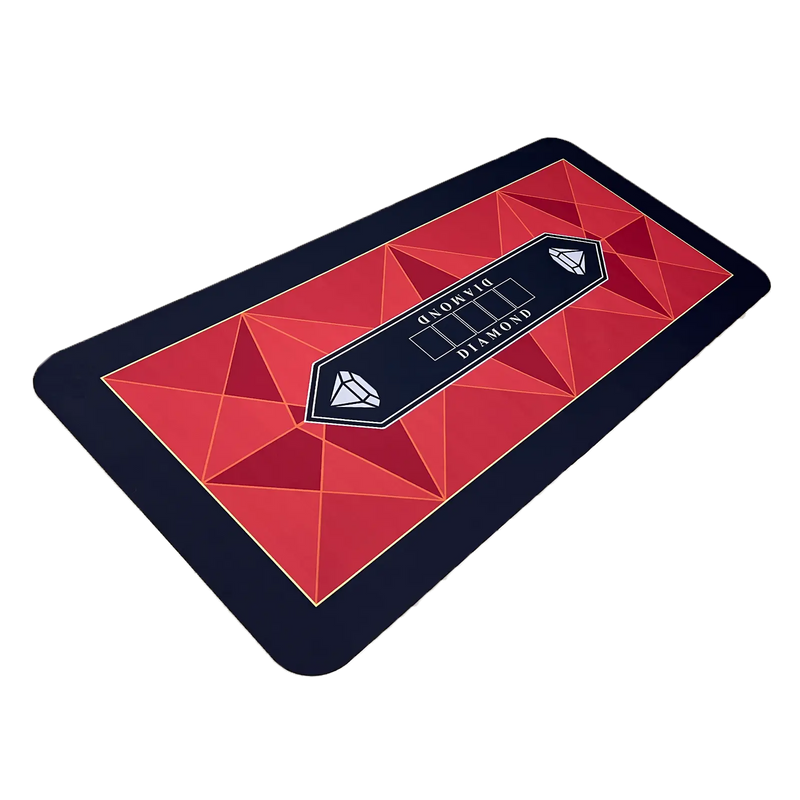 Poker Mat Diamonds Red