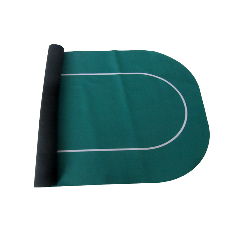 standard pokermat 180 centimeter table rubber green vold