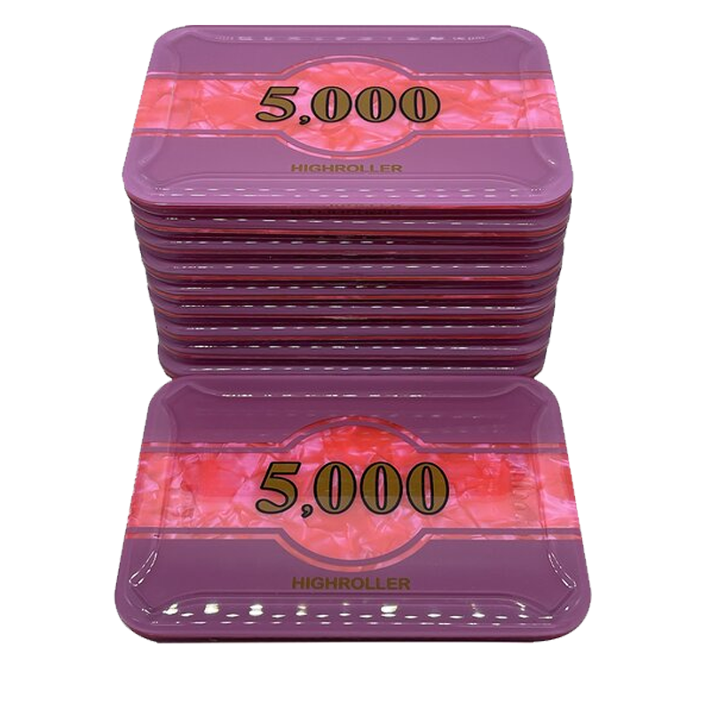 plaques highroller 5.000 stack purple pink
