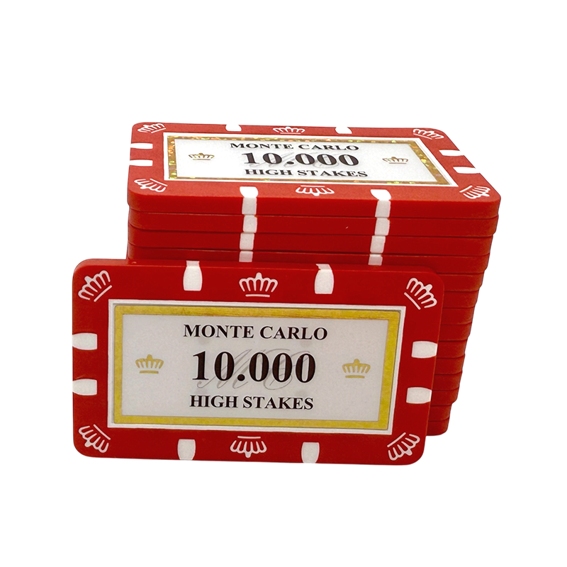 monte carlo poker plaque stack 10.000 high stakes