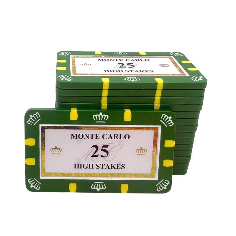 monte carlo poker plaque stack 25 high stake