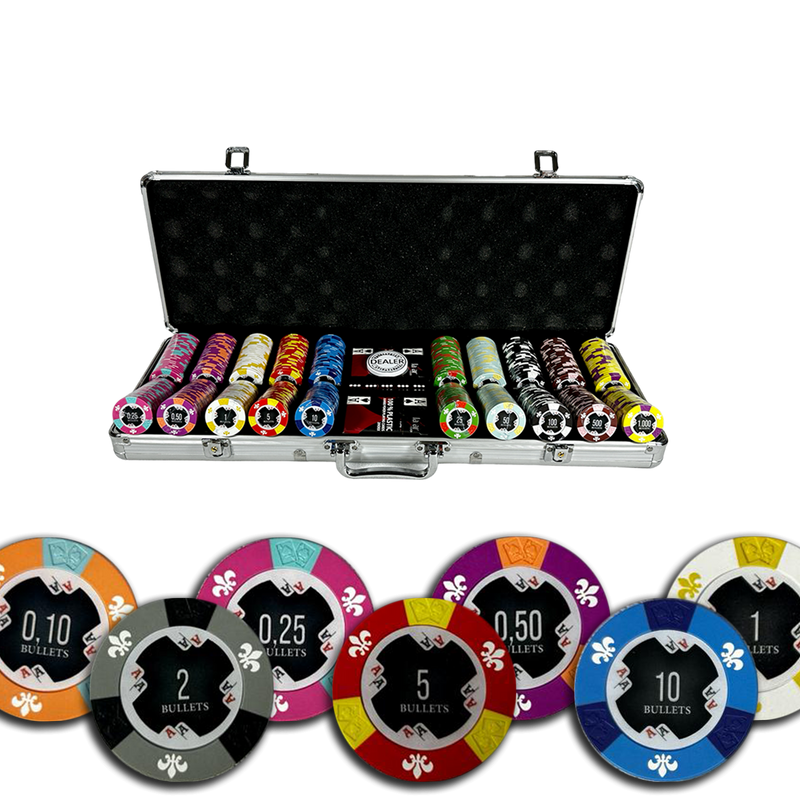 Poker Set Bullets Cash Game 500
