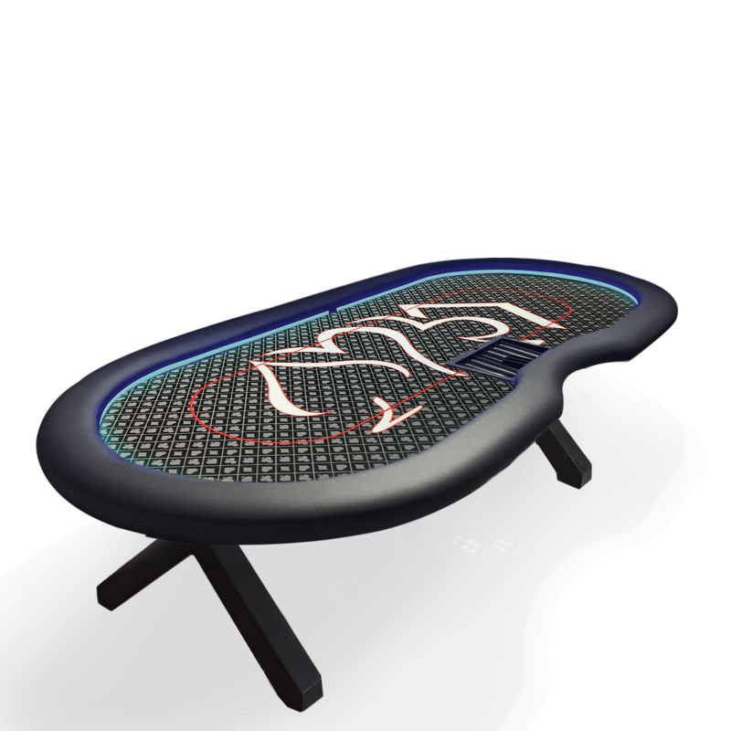 Poker Table Ambiance Grey 270 LED inside