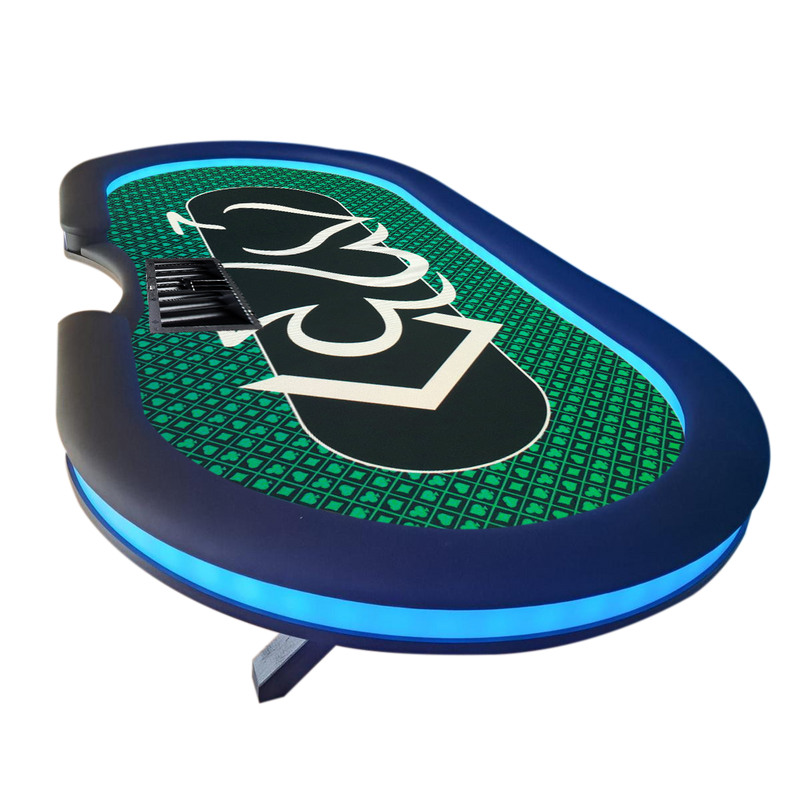 Poker Table Glowing Green 270 LED inside/out