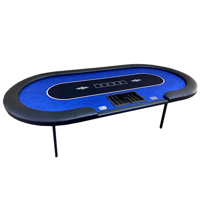 poker table royal side top black blue