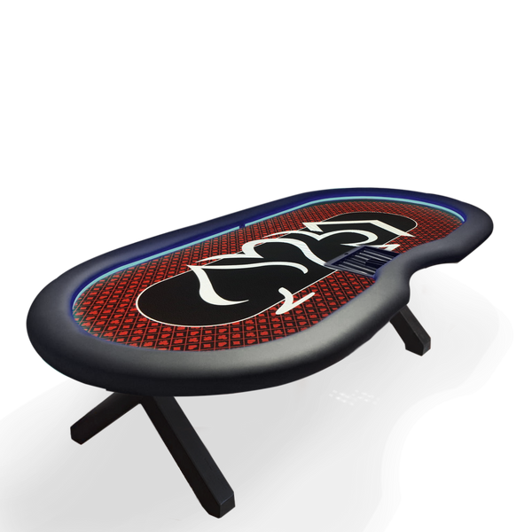 Poker Table Ambiance Red 270 LED inside