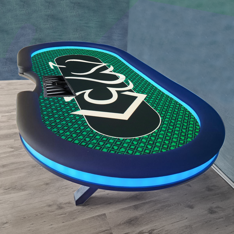 Poker Table Glowing Green 270 LED inside/out