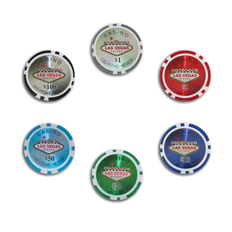 Full authentic set of Vegas Poker Chips