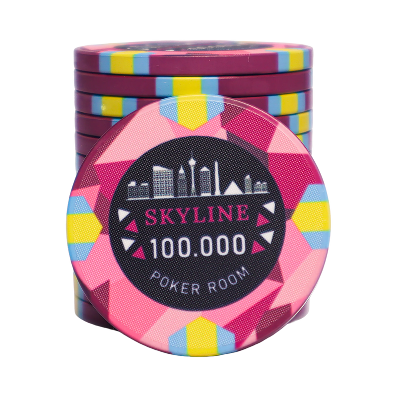 Skyline Ceramic Poker Chip 100.000