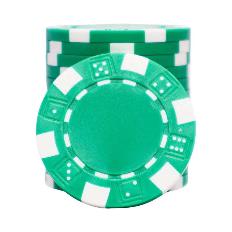 The Dice Poker Chip Green