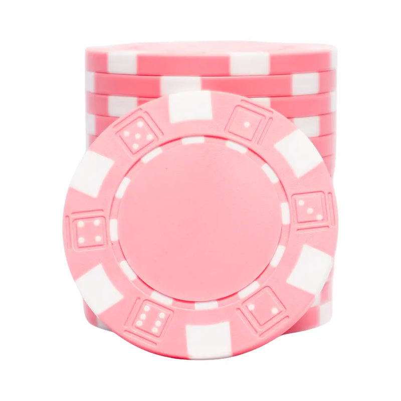 The Dice Poker Chip Pink