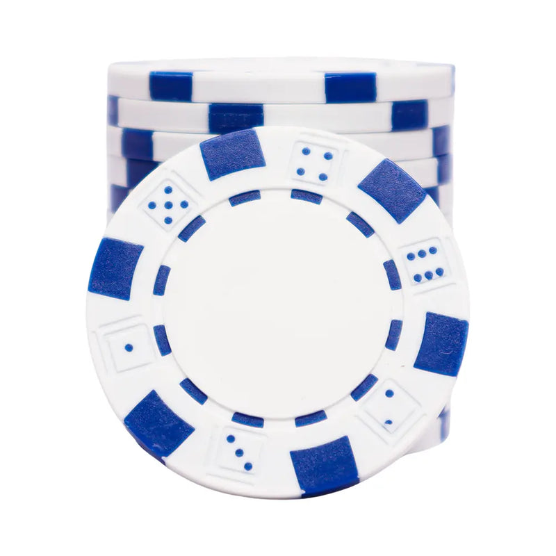 The Dice Poker Chip White
