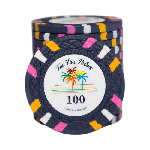 The Five Palms Poker Chip 100