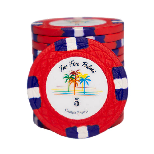 The Five Palms Poker Chip 5
