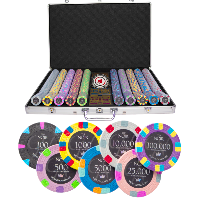 The Noir Poker Set 1000