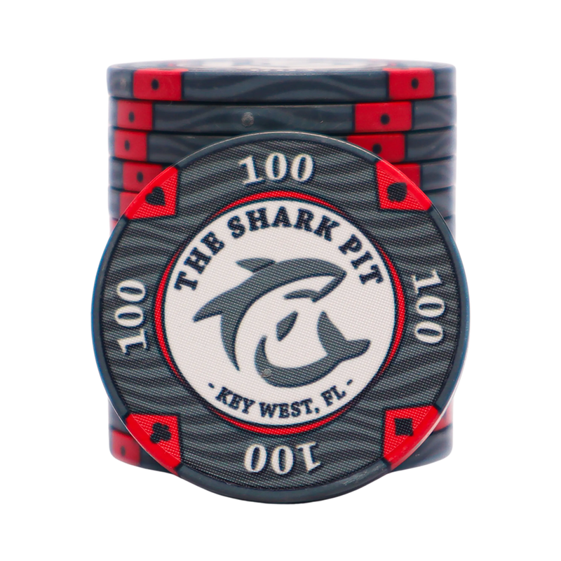 The Shark Pit Poker Chip 100