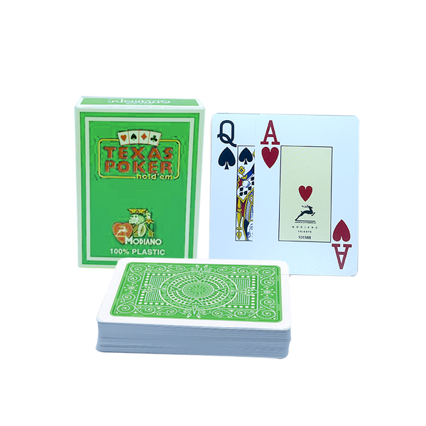 Modiano Playing Cards Plastic Light Green 2 Index