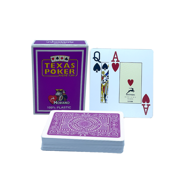 Modiano Playing Cards Plastic Purple 2 Index