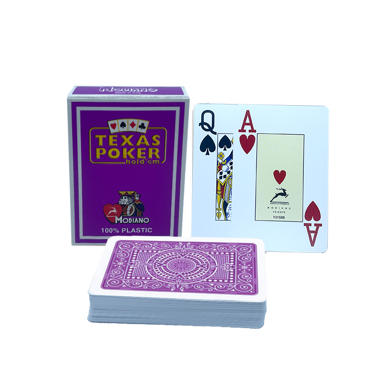 Modiano Playing Cards Plastic Purple 2 Index