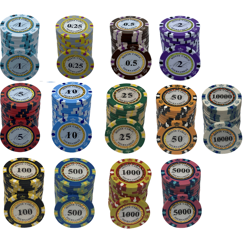Poker Chips Set Monte Carlo 1000