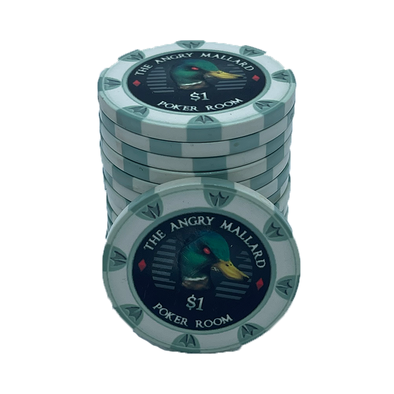 Angry Mallard Cash Game Poker Chip 1