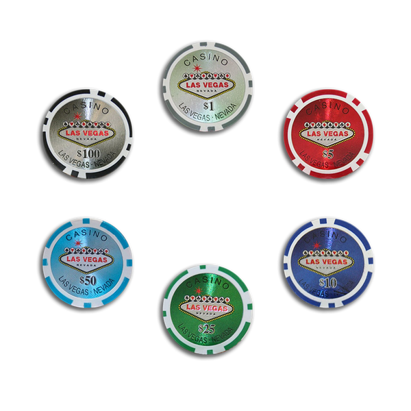 Poker Chips Set Vegas Nevada 1000