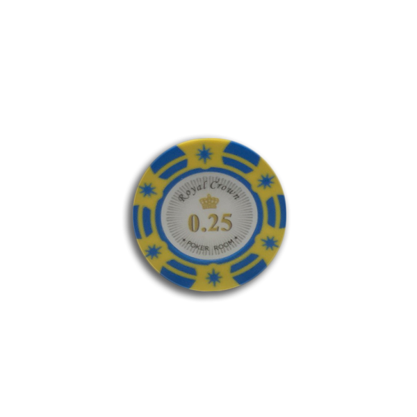 Royal Crown Poker Chip 0.25