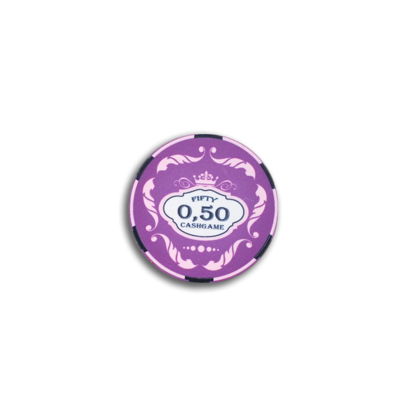 Ceramic Crown Poker Chip 0.5