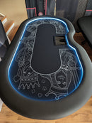 Pokerbord Ambiance Grön 270 LED inuti